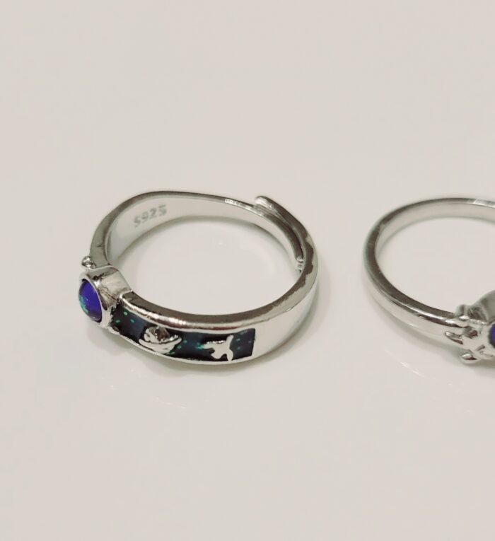 space rings for couples