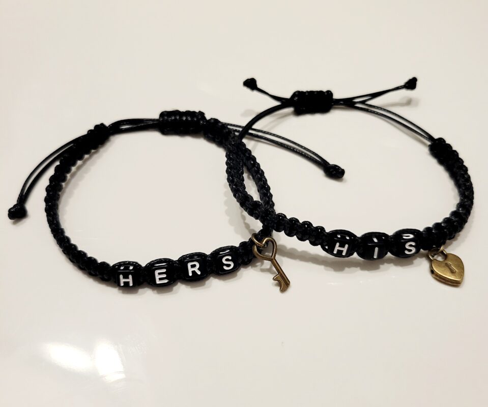 matching bracelets for couples his and hers