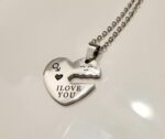 matching necklaces for couples i love you