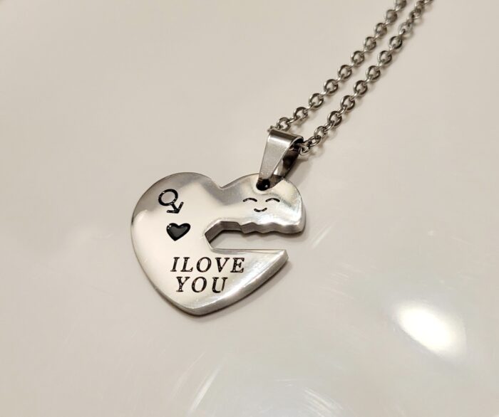 matching necklaces for couples i love you